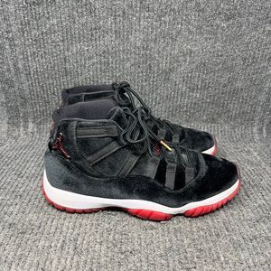 Nike Air Jordan 11 Retro Bred Velvet Black Red Womens Size 8 DB5457-061